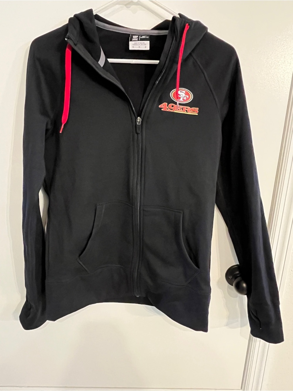 Women’s size medium Nike nfl team apparel San Francisco 49ers full zip hoodie